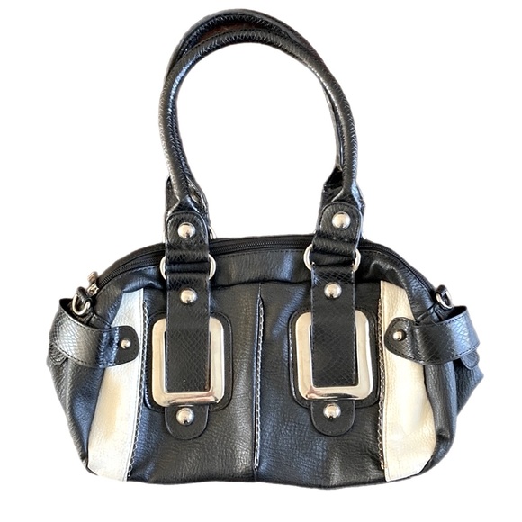 Handbags - Replica FOSSIL bowler shoulder bag black white